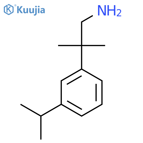 2-methyl-2-3-(propan-2-yl)phenylpropan-1-amine structure