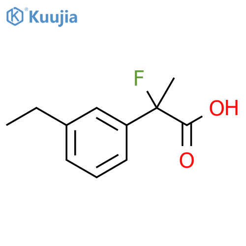Benzeneacetic acid, 3-ethyl-α-fluoro-α-methyl- structure