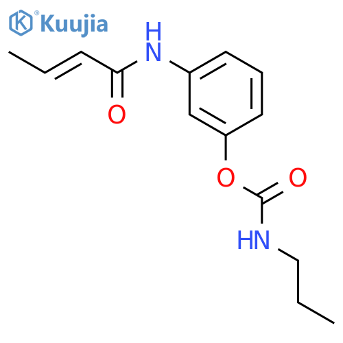 [3-[[(e)-but-2-enoyl]amino]phenyl] N-propylcarbamate structure