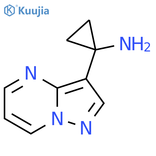 1-{Pyrazolo[1,5-a]pyrimidin-3-yl}cyclopropan-1-amine structure