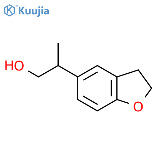 2-(2,3-Dihydro-1-benzofuran-5-yl)propan-1-ol structure