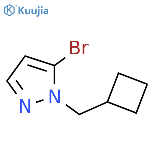 1H-Pyrazole, 5-bromo-1-(cyclobutylmethyl)- structure