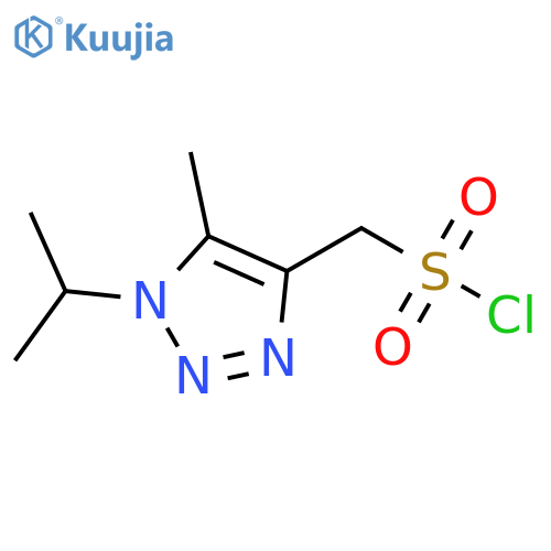 5-methyl-1-(propan-2-yl)-1H-1,2,3-triazol-4-ylmethanesulfonyl chloride structure