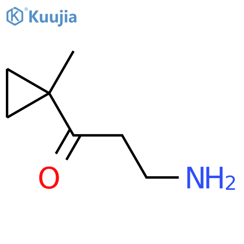 3-amino-1-(1-methylcyclopropyl)propan-1-one structure