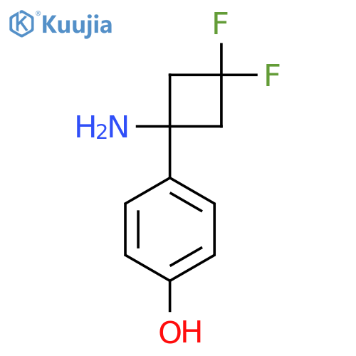 4-(1-amino-3,3-difluorocyclobutyl)phenol structure