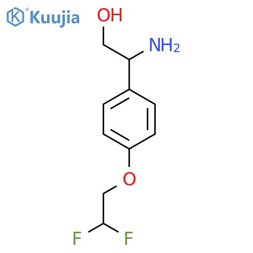 2-amino-2-4-(2,2-difluoroethoxy)phenylethan-1-ol structure