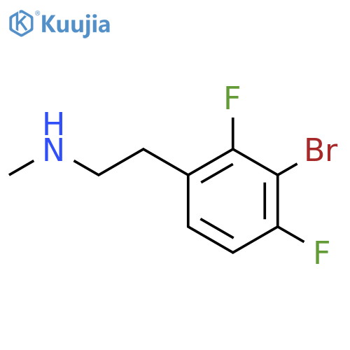 [2-(3-Bromo-2,4-difluorophenyl)ethyl](methyl)amine structure