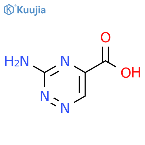 3-amino-1,2,4-triazine-5-carboxylic acid structure