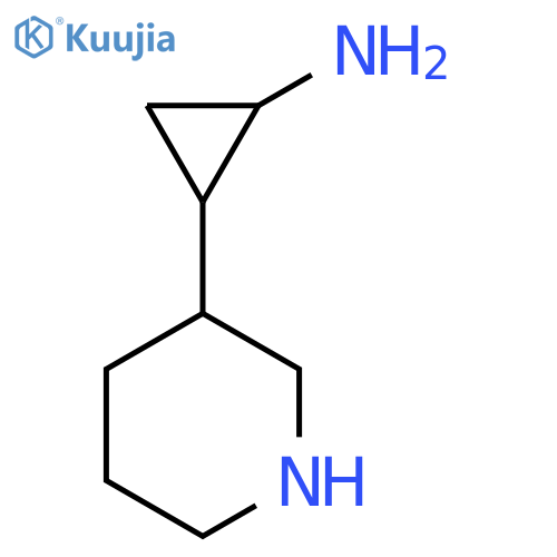 2-(Piperidin-3-yl)cyclopropan-1-amine structure