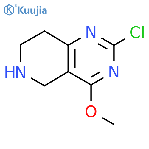 2-chloro-4-methoxy-5H,6H,7H,8H-pyrido4,3-dpyrimidine structure