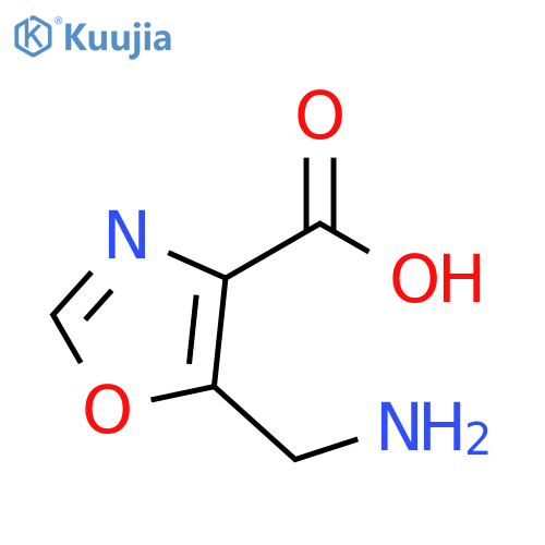 5-(aminomethyl)-1,3-oxazole-4-carboxylic acid structure