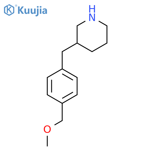 3-{[4-(Methoxymethyl)phenyl]methyl}piperidine structure