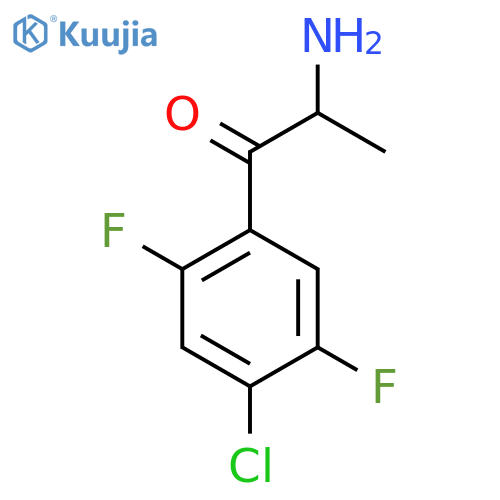 2-amino-1-(4-chloro-2,5-difluorophenyl)propan-1-one structure