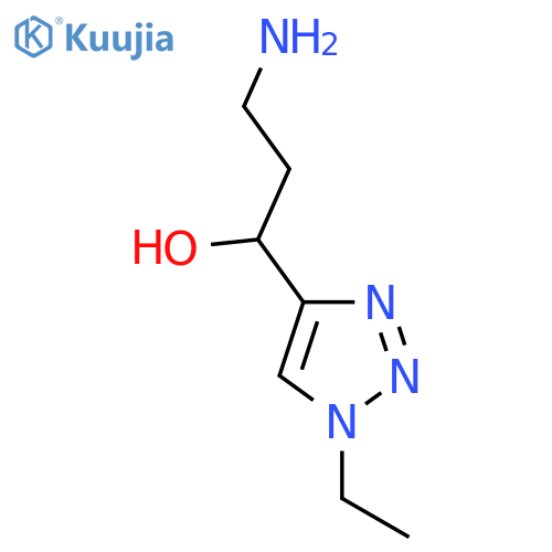 1H-1,2,3-Triazole-4-methanol, α-(2-aminoethyl)-1-ethyl- structure