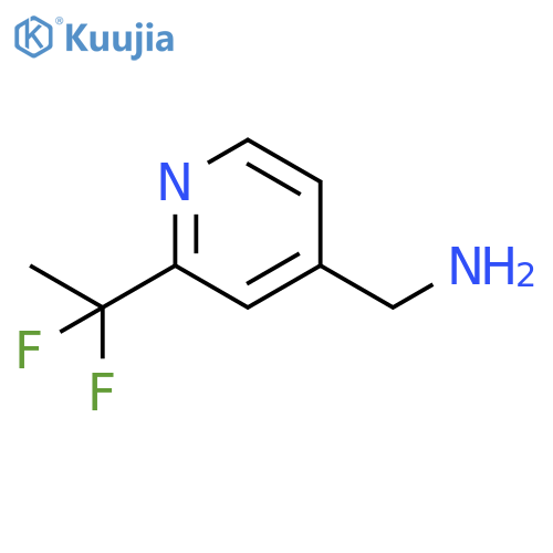 2-(1,1-difluoroethyl)pyridin-4-ylmethanamine structure
