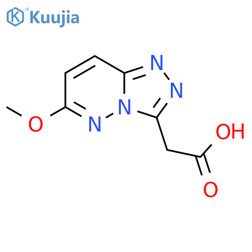 (6-Methoxy-[1,2,4]triazolo[4,3-b]pyridazin-3-yl)-acetic acid structure