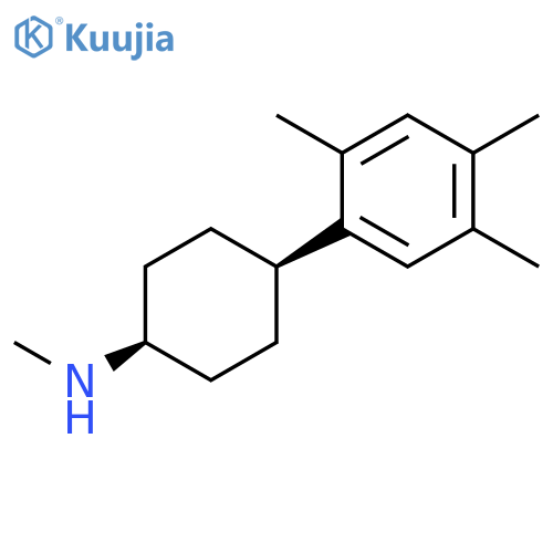 Cyclohexanamine, N-methyl-4-(2,4,5-trimethylphenyl)-, cis- structure