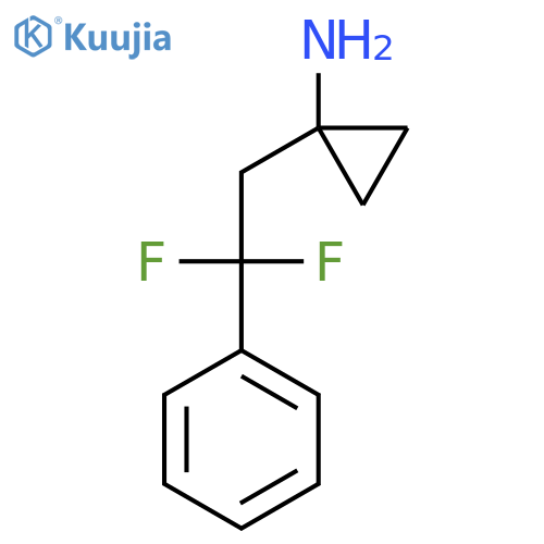1-(2,2-difluoro-2-phenylethyl)cyclopropan-1-amine structure
