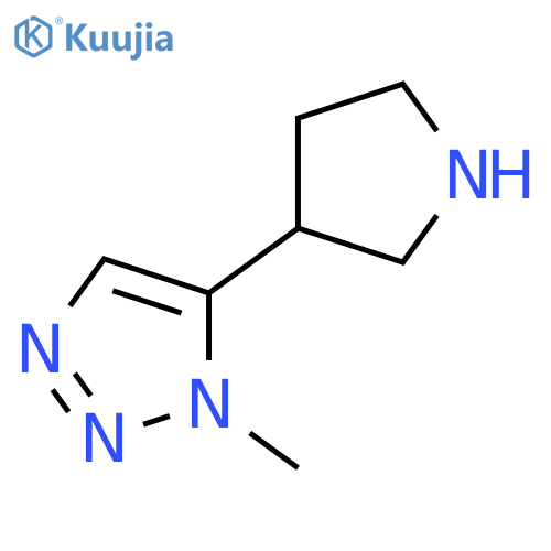 1-methyl-5-(pyrrolidin-3-yl)-1H-1,2,3-triazole structure