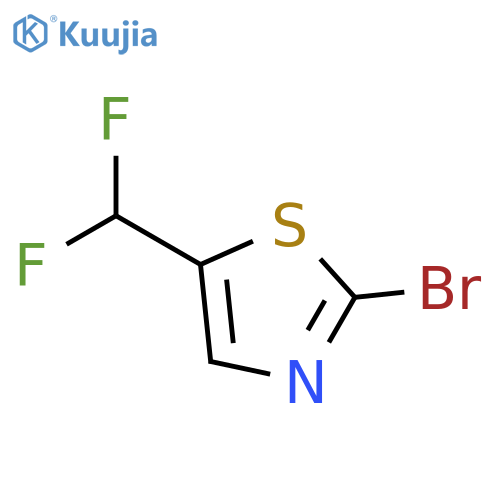 Thiazole, 2-bromo-5-(difluoromethyl)- structure