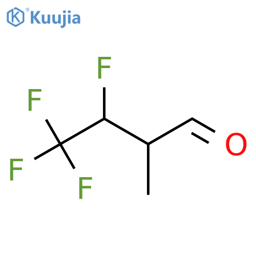 3,4,4,4-Tetrafluoro-2-methylbutanal structure