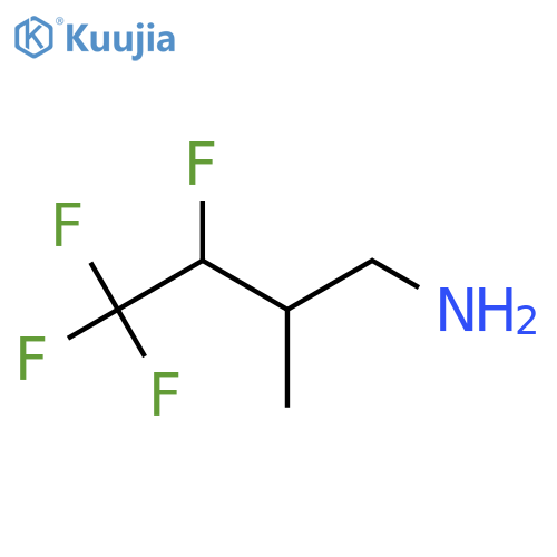 3,4,4,4-Tetrafluoro-2-methylbutan-1-amine structure