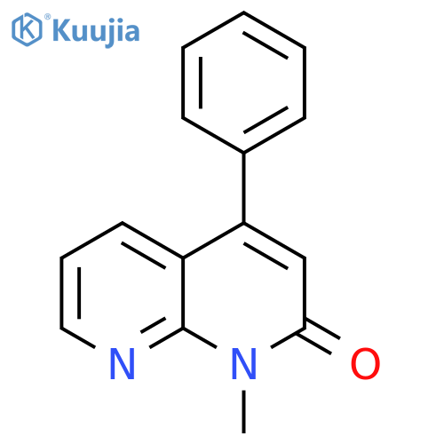 1,8-Naphthyridin-2(1H)-one, 1-methyl-4-phenyl- structure