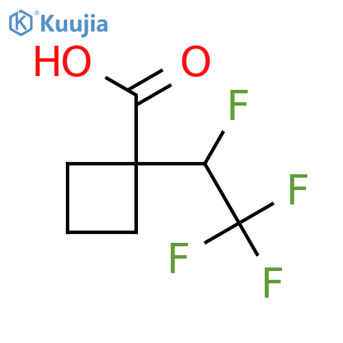 1-(1,2,2,2-Tetrafluoroethyl)cyclobutane-1-carboxylic acid structure