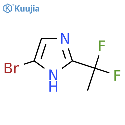 5-Bromo-2-(1,1-difluoroethyl)-1H-imidazole structure