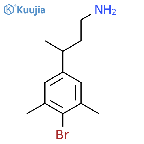 3-(4-Bromo-3,5-dimethylphenyl)butan-1-amine structure