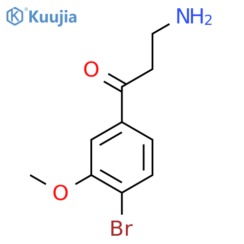 3-Amino-1-(4-bromo-3-methoxyphenyl)propan-1-one structure