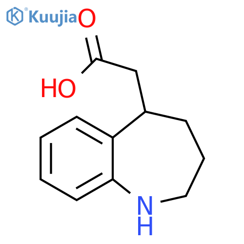 1H-1-Benzazepine-5-acetic acid, 2,3,4,5-tetrahydro- structure