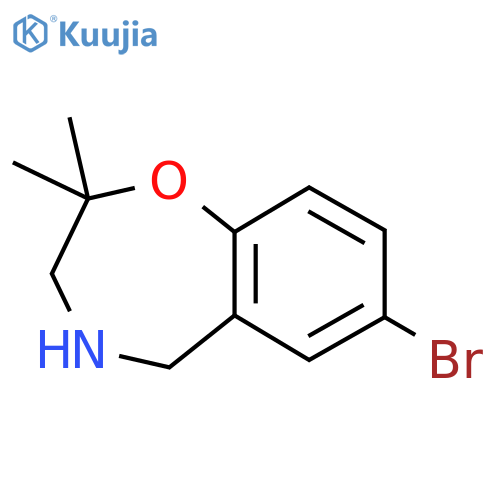 7-Bromo-2,2-dimethyl-2,3,4,5-tetrahydro-1,4-benzoxazepine structure