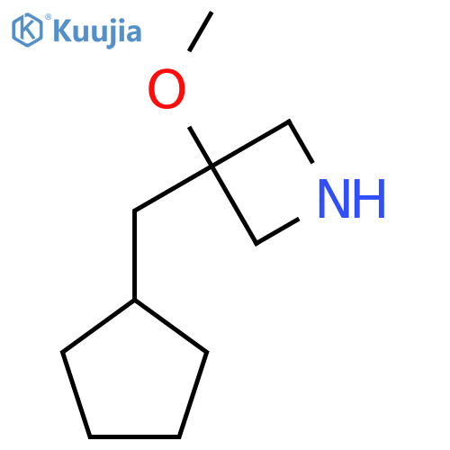 3-(Cyclopentylmethyl)-3-methoxyazetidine structure