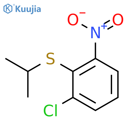 Benzene, 1-chloro-2-[(1-methylethyl)thio]-3-nitro- structure