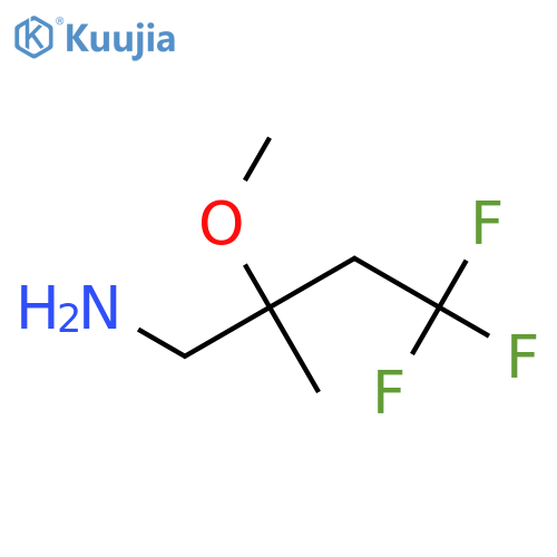 4,4,4-trifluoro-2-methoxy-2-methylbutan-1-amine structure