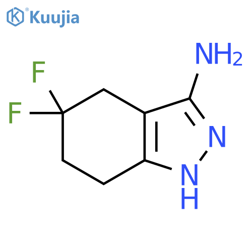 5,5-difluoro-1,4,6,7-tetrahydroindazol-3-amine structure