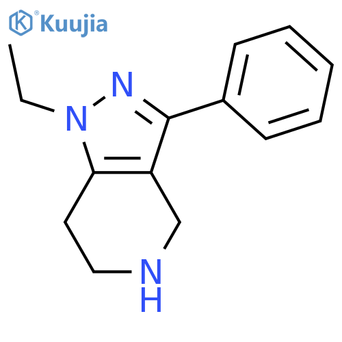 1-ethyl-3-phenyl-4,5,6,7-tetrahydro-1H-pyrazolo[4,3-c]pyridine structure