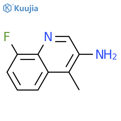 8-Fluoro-4-methyl-quinolin-3-ylamine structure