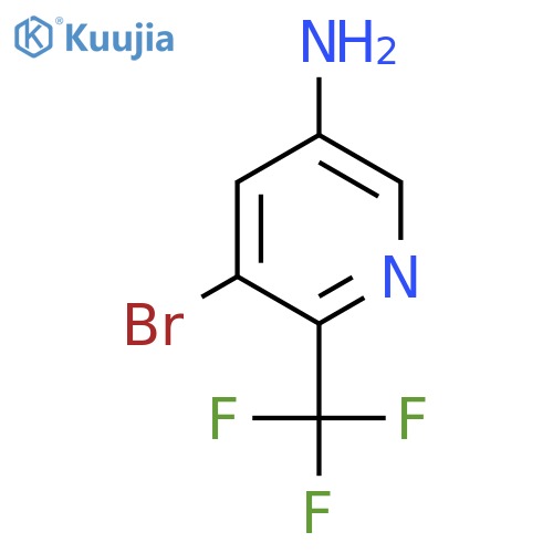 5-Amino-3-bromo-2-(trifluoromethyl)pyridine structure