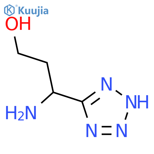 3-Amino-3-(1H-tetrazol-5-yl)propan-1-ol structure