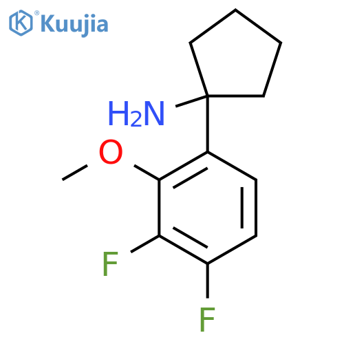 1-(3,4-difluoro-2-methoxyphenyl)cyclopentan-1-amine structure