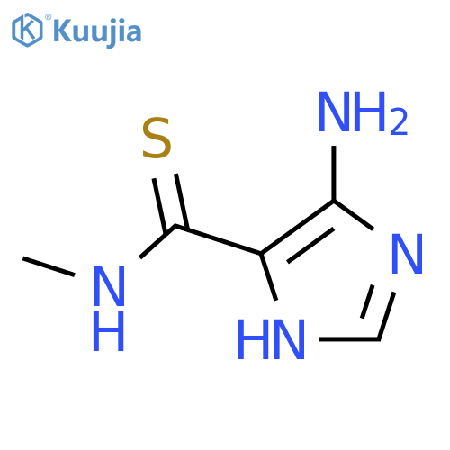 1H-Imidazole-4-carbothioamide,5-amino-N-methyl-(9CI) structure