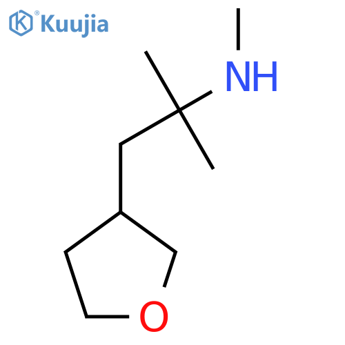 Methyl[2-methyl-1-(oxolan-3-yl)propan-2-yl]amine structure