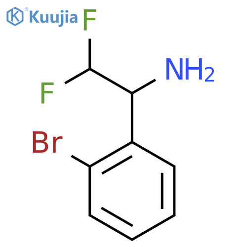 1-(2-bromophenyl)-2,2-difluoroethan-1-amine structure