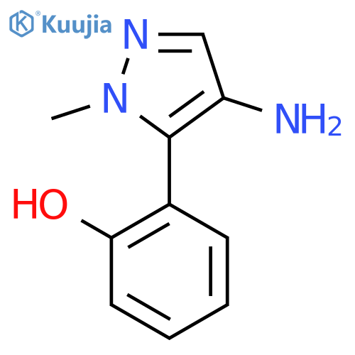 2-(4-amino-1-methyl-1H-pyrazol-5-yl)phenol structure