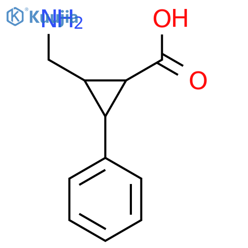 2-(Aminomethyl)-3-phenylcyclopropane-1-carboxylic acid structure