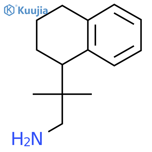 2-Methyl-2-(1,2,3,4-tetrahydronaphthalen-1-yl)propan-1-amine structure
