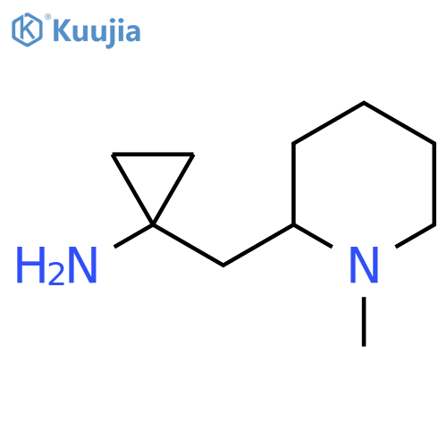 1-(1-methylpiperidin-2-yl)methylcyclopropan-1-amine structure