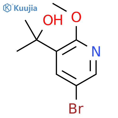 3-Pyridinemethanol, 5-bromo-2-methoxy-α,α-dimethyl- structure